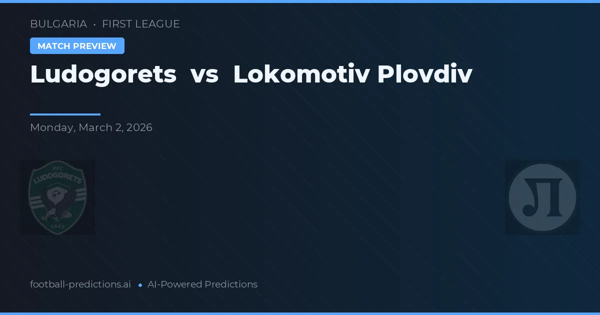 Ludogorets vs Lokomotiv Plovdiv — voorspelling en vooruitblik wedstrijd
