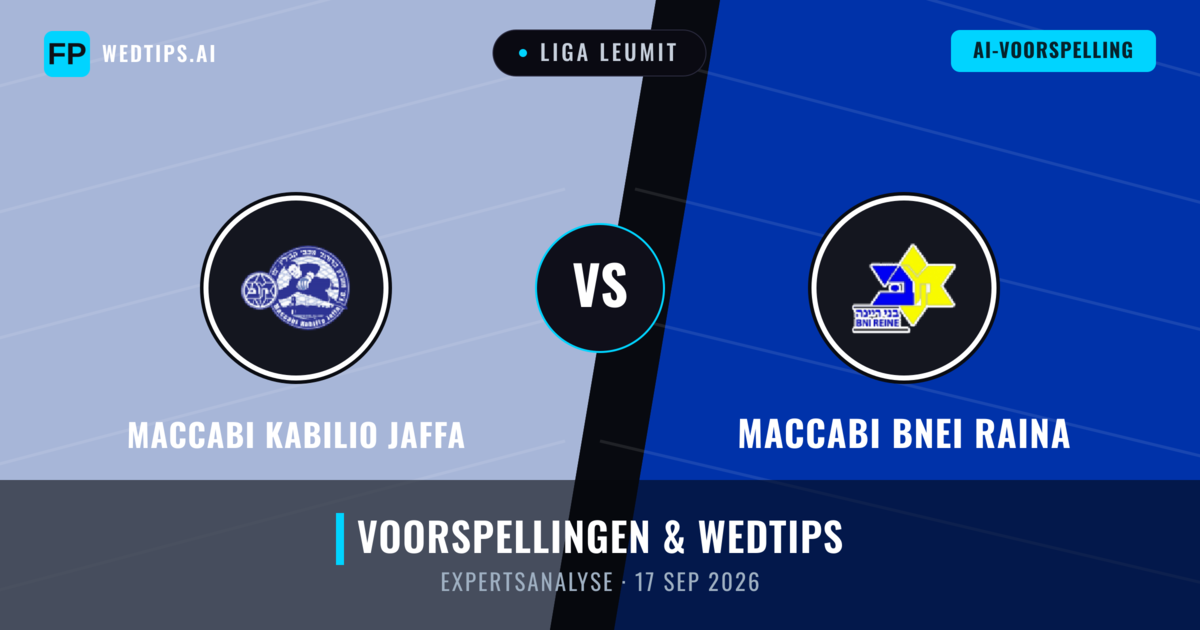 Maccabi Kabilio Jaffa vs Maccabi Bnei Raina — voorspelling en vooruitblik wedstrijd