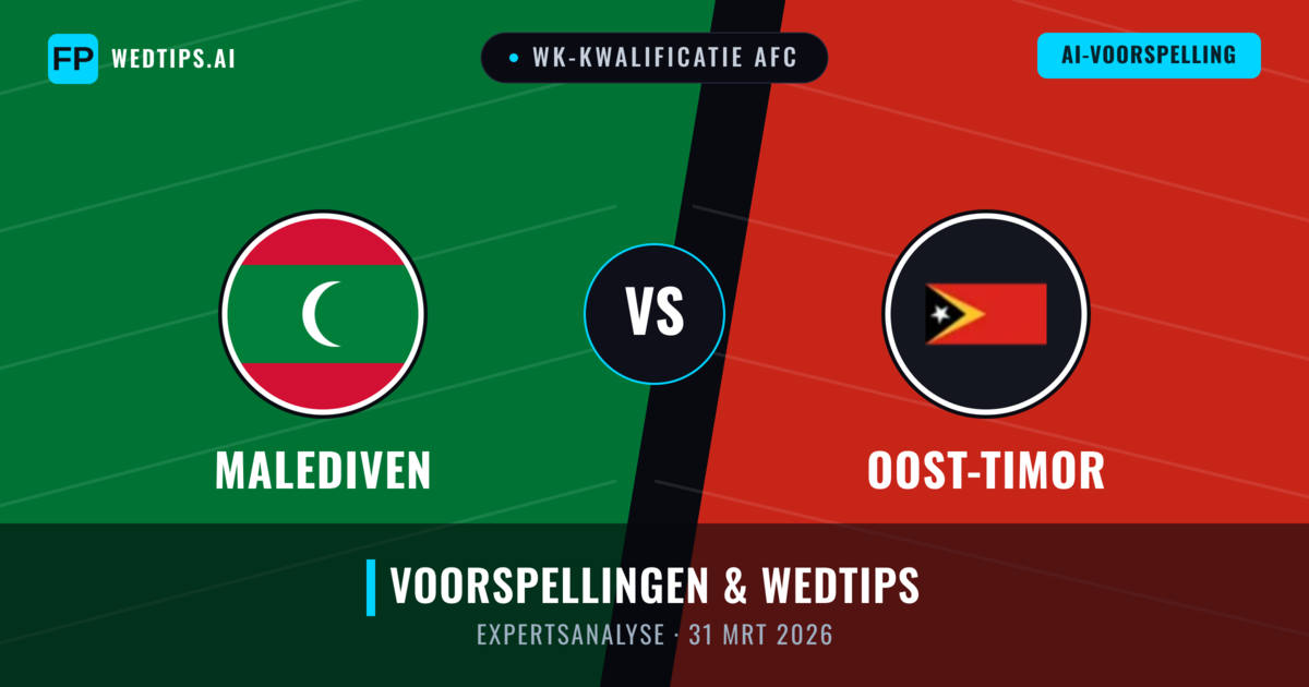 Malediven vs Oost-Timor — voorspelling en vooruitblik wedstrijd