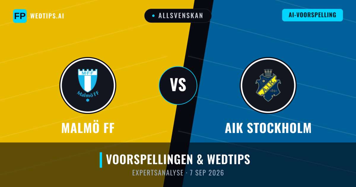 Malmö FF vs AIK Stockholm — voorspelling en vooruitblik wedstrijd