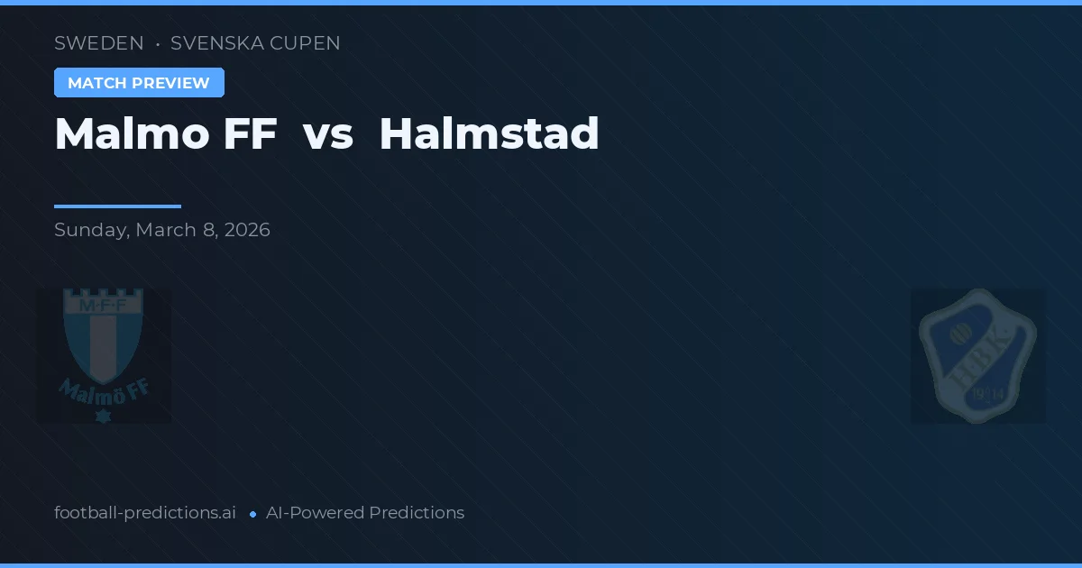 Malmö FF vs Halmstad — voorspelling en vooruitblik wedstrijd