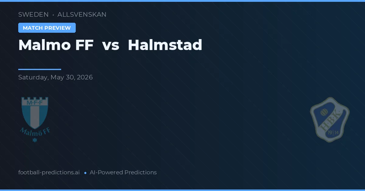Malmö FF vs Halmstad — voorspelling en vooruitblik wedstrijd