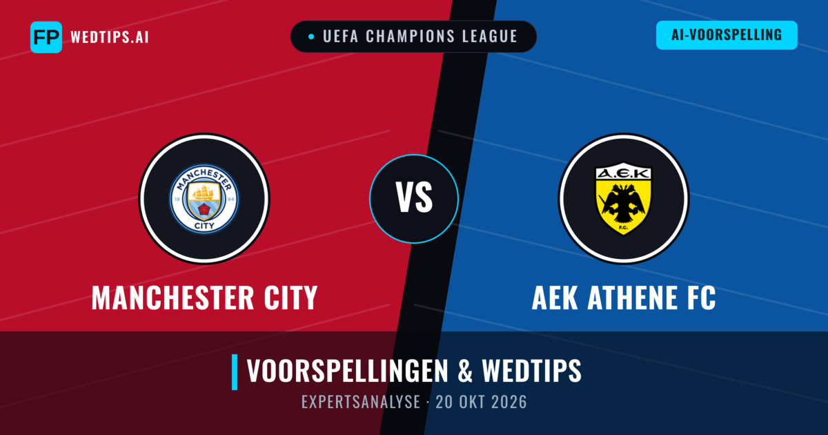 Manchester City vs AEK Athene FC — voorspelling en vooruitblik wedstrijd
