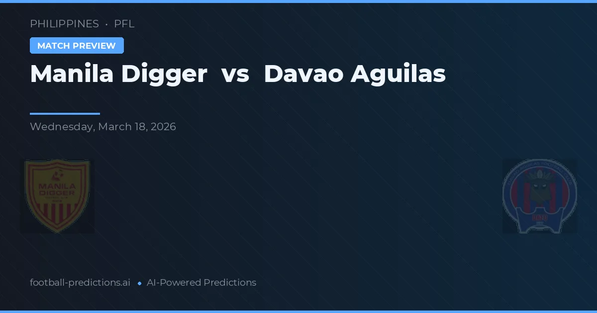 Manila Digger vs Davao Aguilas — voorspelling en vooruitblik wedstrijd
