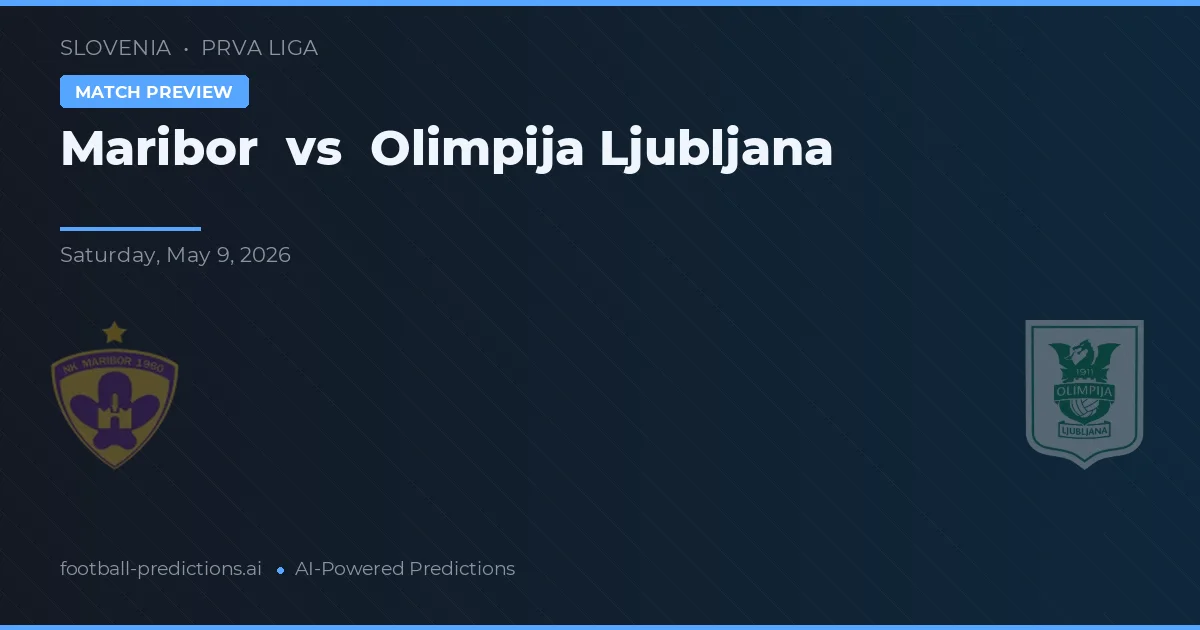 Maribor vs Olimpija Ljubljana — voorspelling en vooruitblik wedstrijd