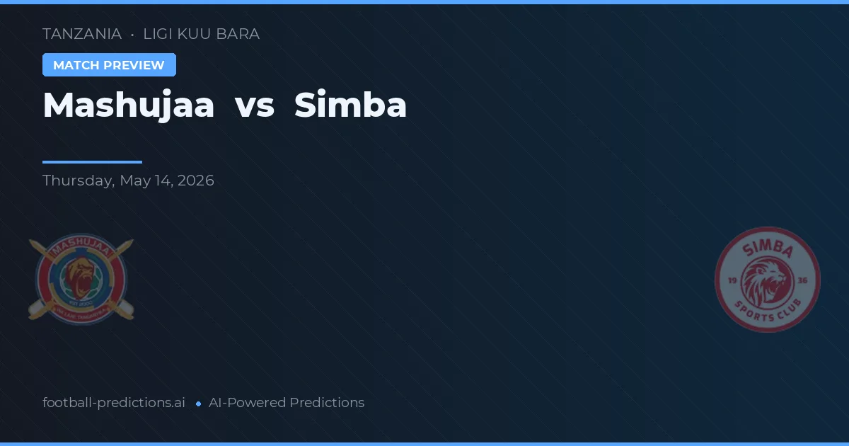 Mashujaa vs Simba — voorspelling en vooruitblik wedstrijd
