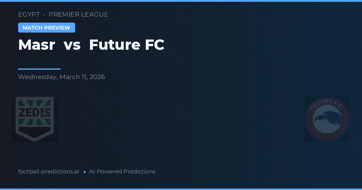 Masr vs Future FC — voorspelling en vooruitblik wedstrijd
