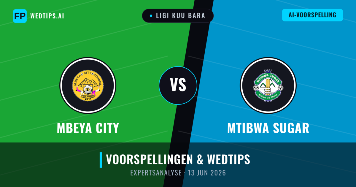 Mbeya City vs Mtibwa Sugar — voorspelling en vooruitblik wedstrijd