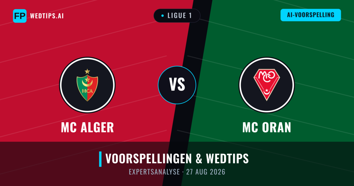 MC Alger vs MC Oran — voorspelling en vooruitblik wedstrijd