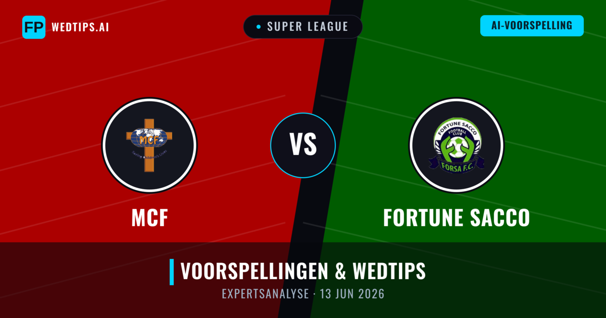 MCF vs Fortune Sacco — voorspelling en vooruitblik wedstrijd