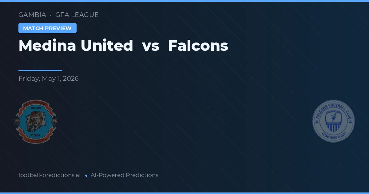 Medina United vs Falcons — voorspelling en vooruitblik wedstrijd