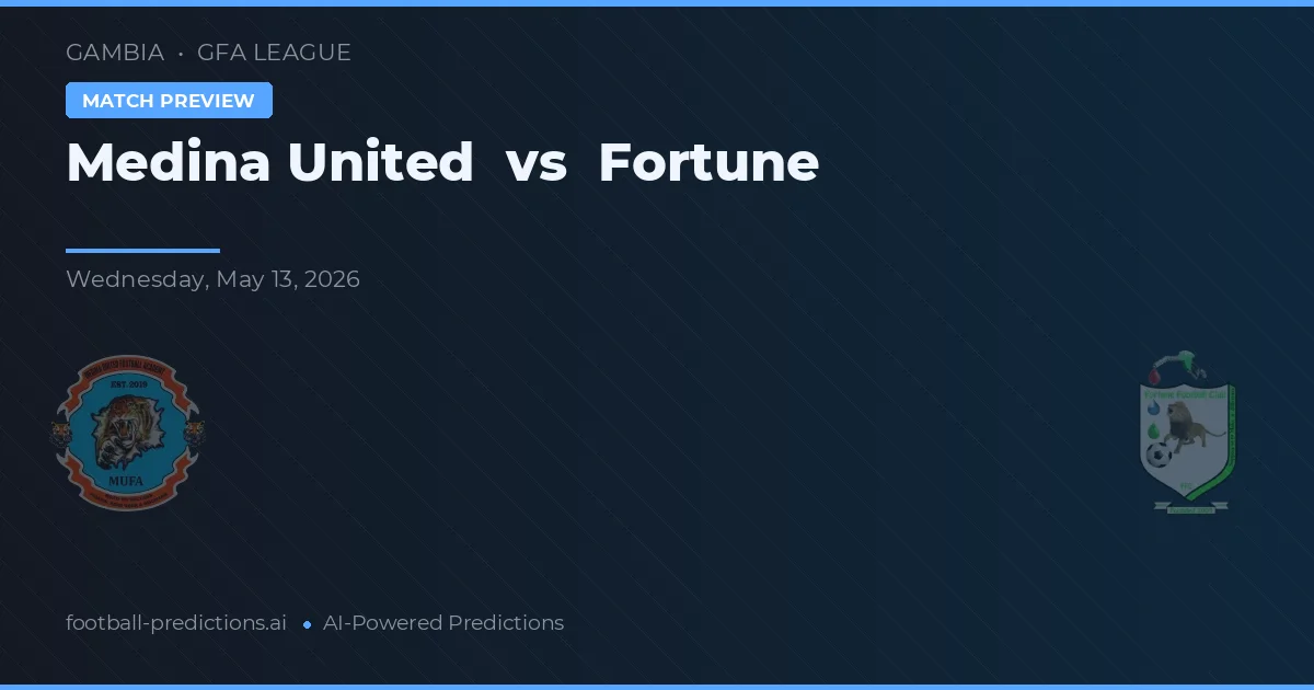 Medina United vs Fortune — voorspelling en vooruitblik wedstrijd