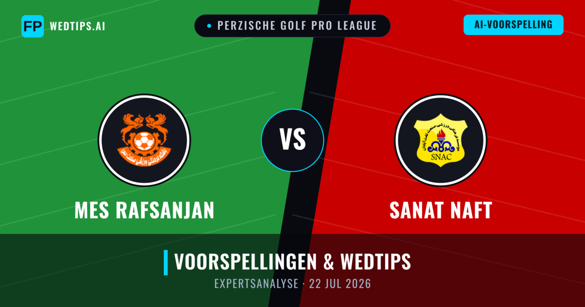Mes Rafsanjan vs Sanat Naft — voorspelling en vooruitblik wedstrijd