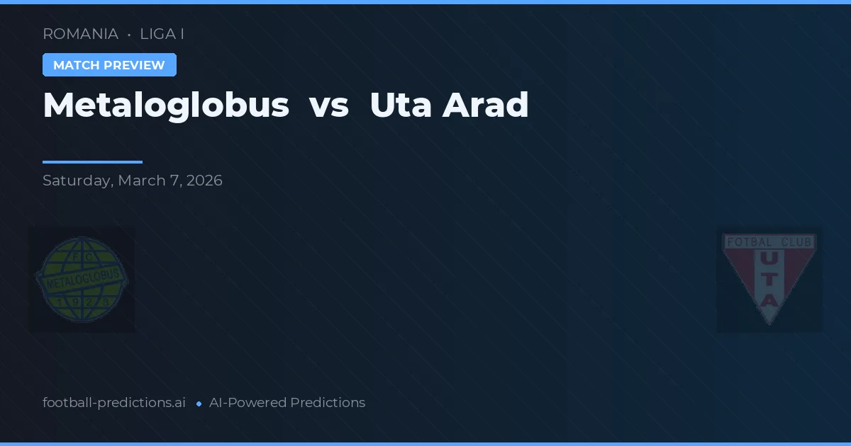 Metaloglobus vs Uta Arad — voorspelling en vooruitblik wedstrijd
