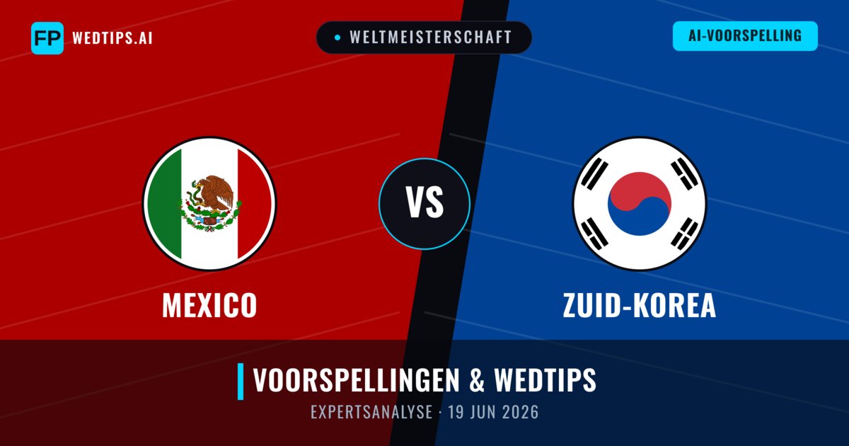 Mexico vs Zuid-Korea — voorspelling en vooruitblik wedstrijd