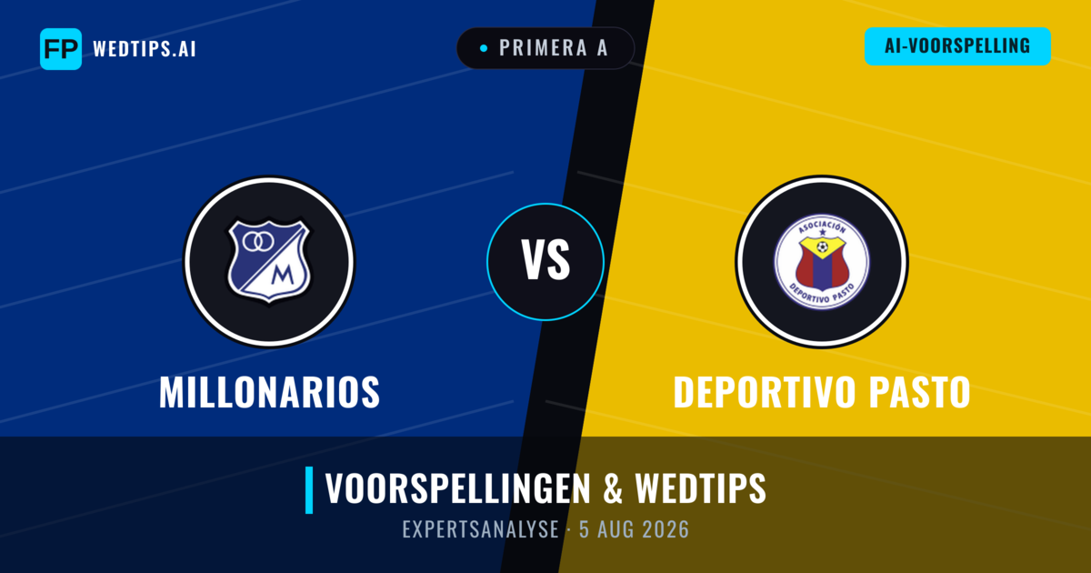 Millonarios vs Deportivo Pasto — voorspelling en vooruitblik wedstrijd