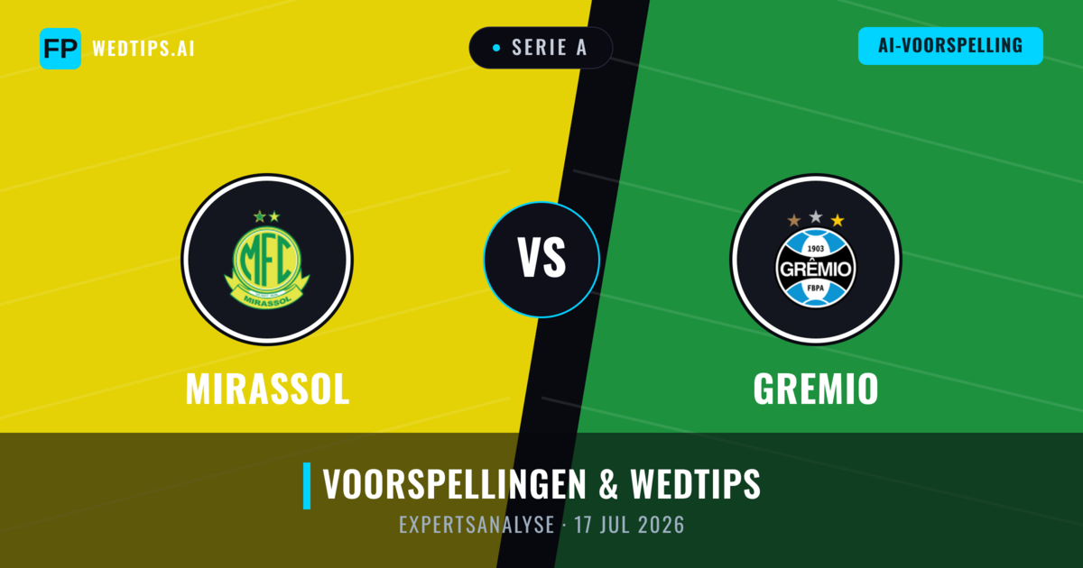 Mirassol vs Gremio — voorspelling en vooruitblik wedstrijd