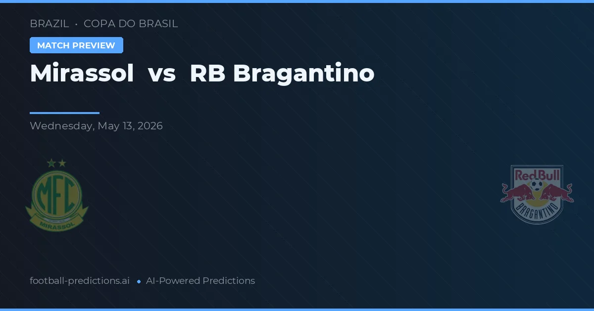 Mirassol vs RB Bragantino — voorspelling en vooruitblik wedstrijd