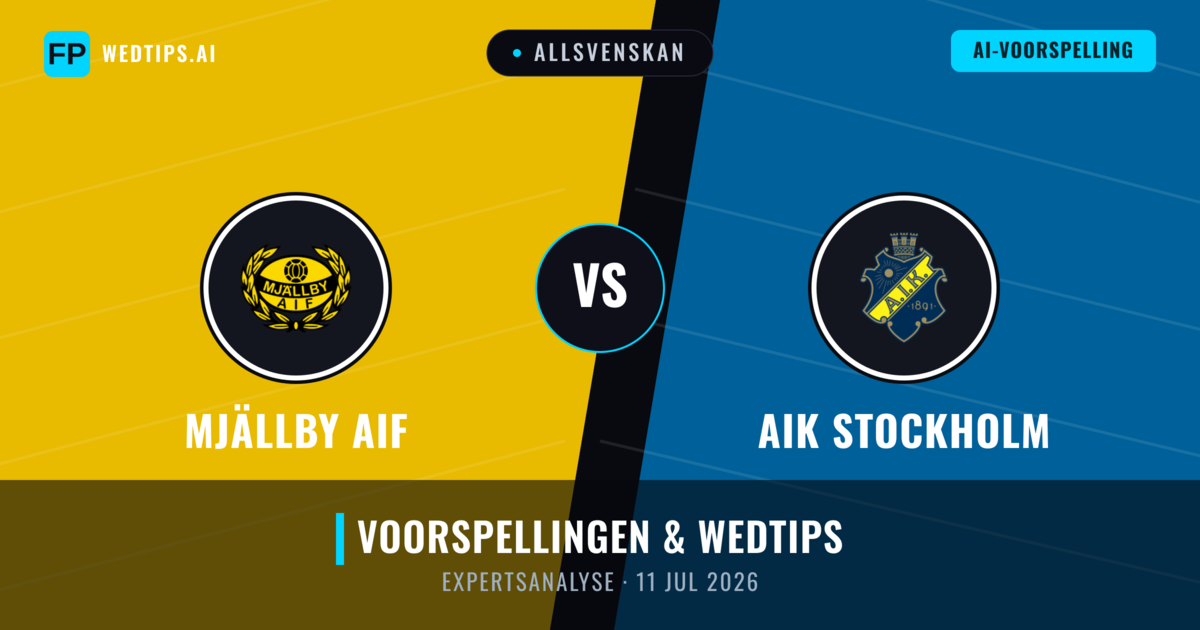Mjällby AIF vs AIK Stockholm — voorspelling en vooruitblik wedstrijd