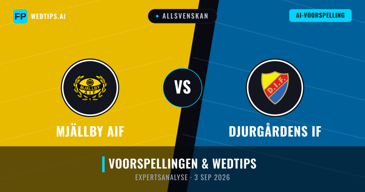 Mjällby AIF vs Djurgårdens IF — voorspelling en vooruitblik wedstrijd