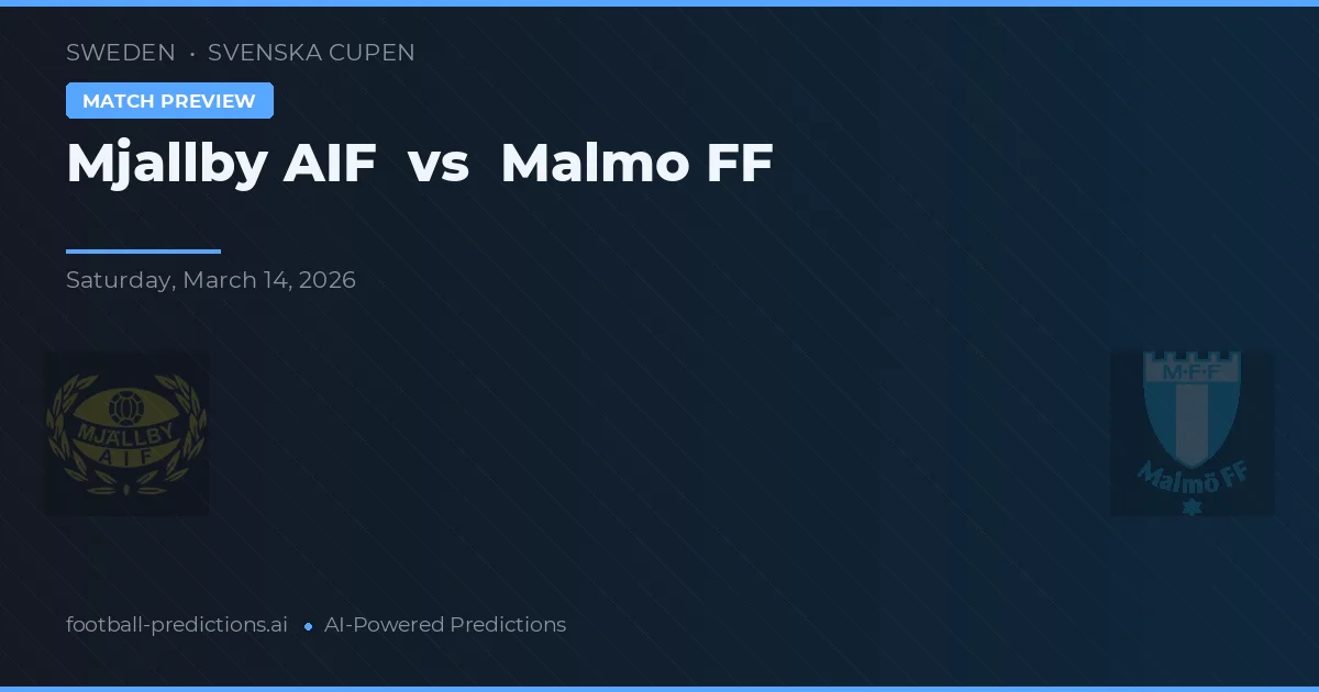 Mjällby AIF vs Malmö FF — voorspelling en vooruitblik wedstrijd