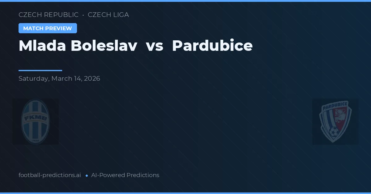Mladá Boleslav vs Pardubice — voorspelling en vooruitblik wedstrijd