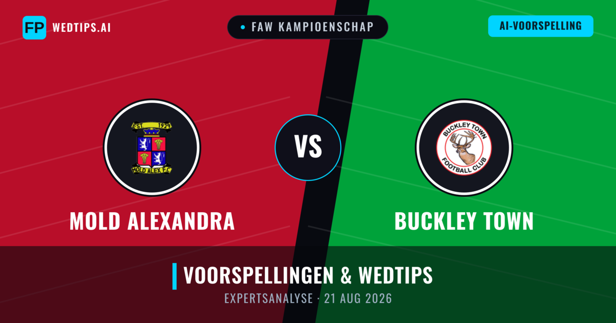 Mold Alexandra vs Buckley Town — voorspelling en vooruitblik wedstrijd