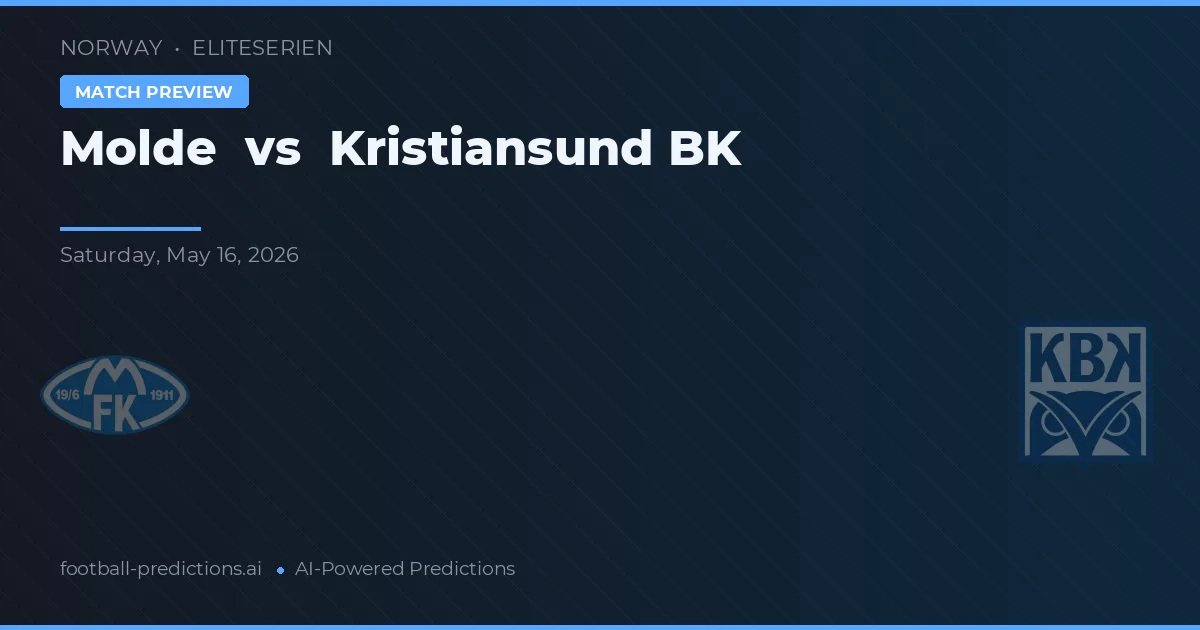 Molde vs Kristiansund BK — voorspelling en vooruitblik wedstrijd
