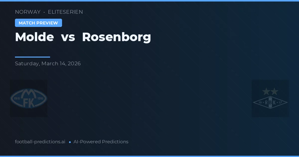 Molde vs Rosenborg — voorspelling en vooruitblik wedstrijd