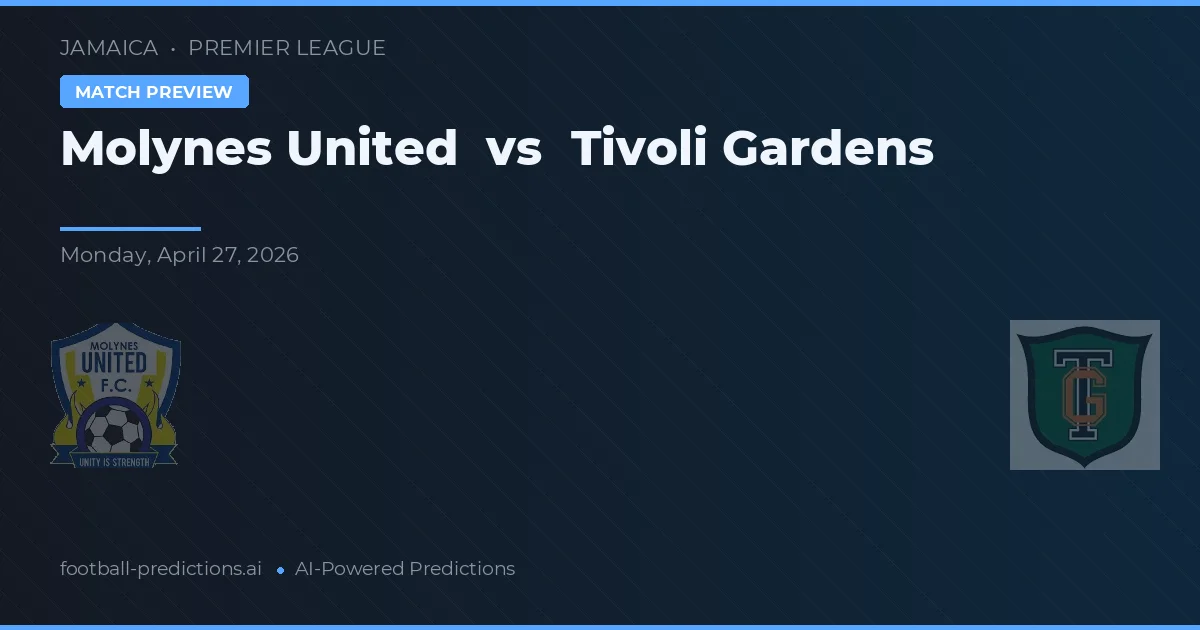 Molynes United vs Tivoli Gardens — voorspelling en vooruitblik wedstrijd