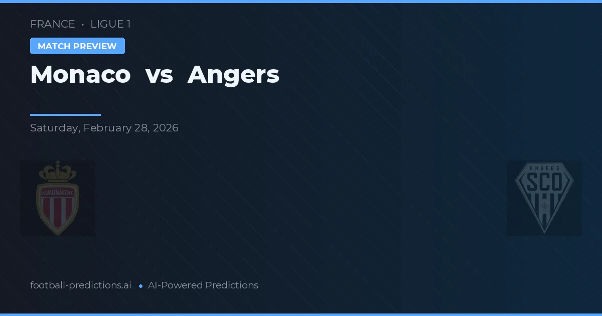 AS Monaco vs Angers — voorspelling en vooruitblik wedstrijd