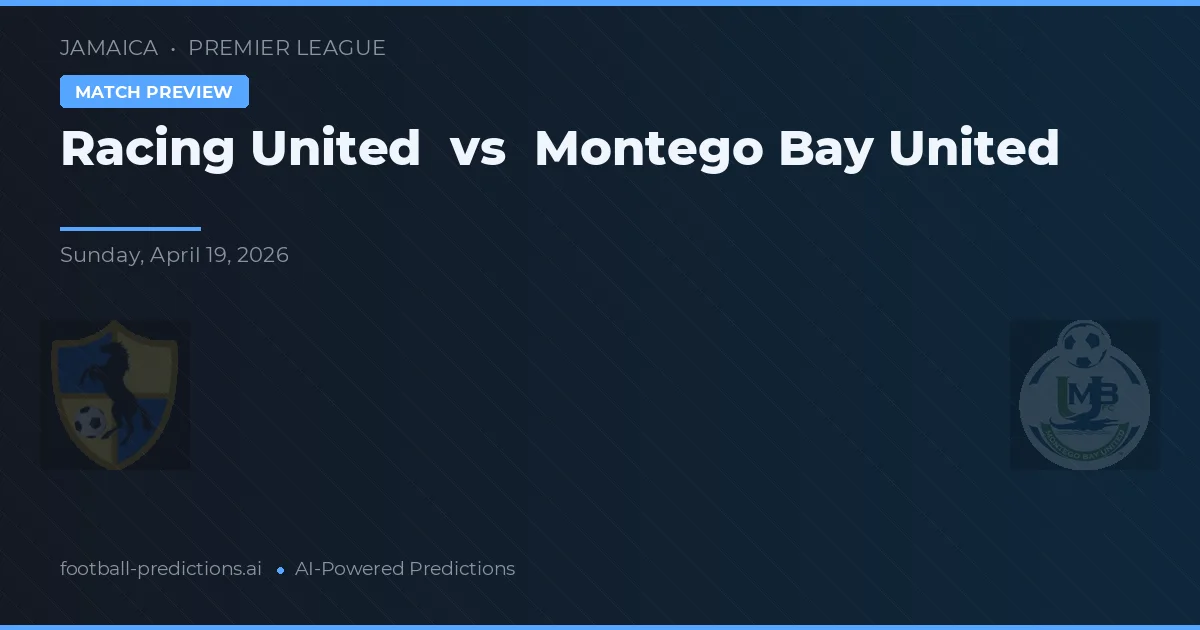 Montego Bay United vs Racing United — voorspelling en vooruitblik wedstrijd
