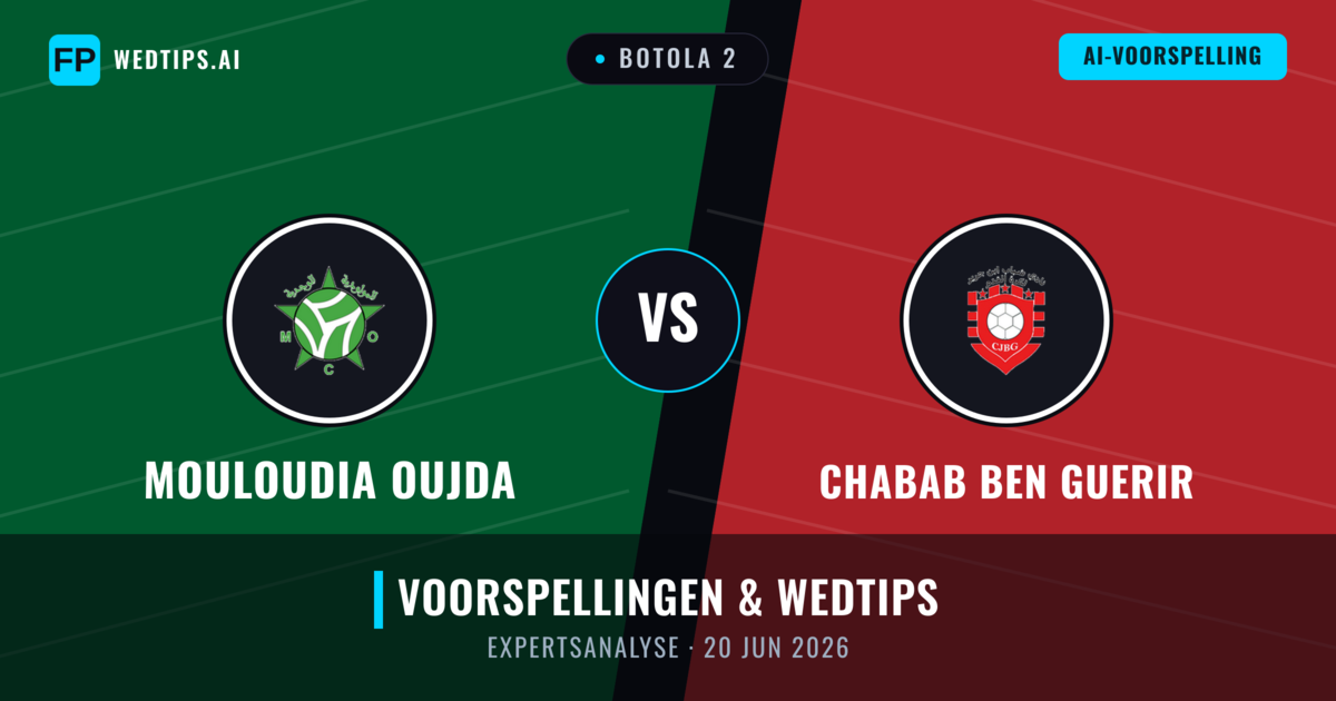 Mouloudia Oujda vs Chabab Ben Guerir — voorspelling en vooruitblik wedstrijd