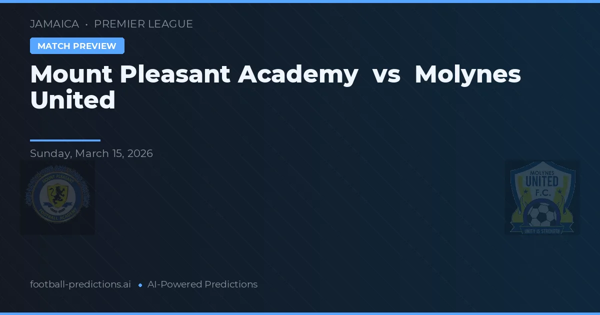 Mount Pleasant Academy vs Molynes United — voorspelling en vooruitblik wedstrijd