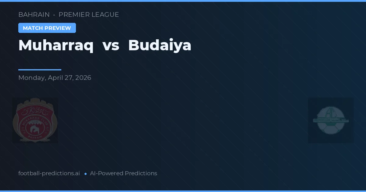 Muharraq vs Budaiya — voorspelling en vooruitblik wedstrijd