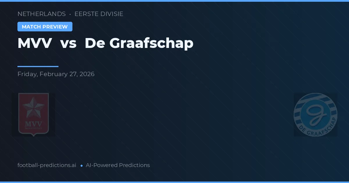 MVV vs De Graafschap — voorspelling en vooruitblik wedstrijd