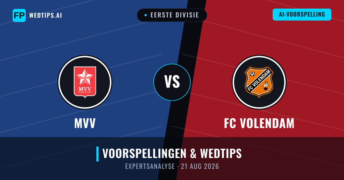 MVV vs FC Volendam — voorspelling en vooruitblik wedstrijd