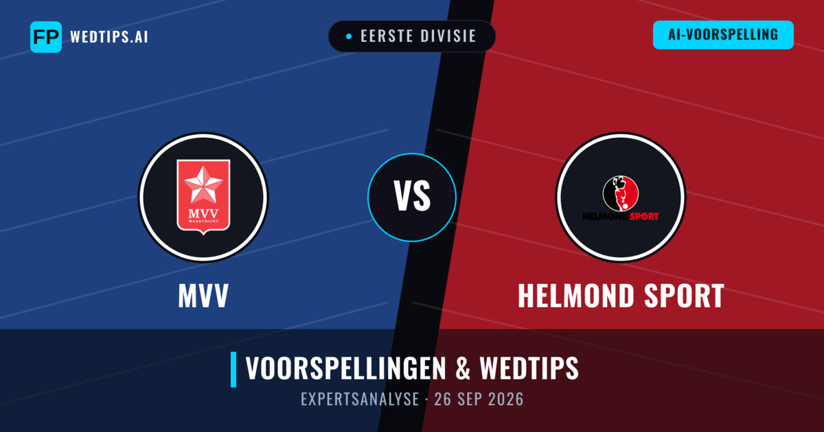 MVV vs Helmond Sport — voorspelling en vooruitblik wedstrijd