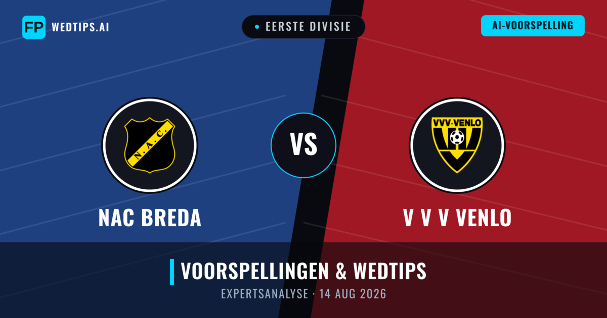 NAC Breda vs V V V Venlo — voorspelling en vooruitblik wedstrijd