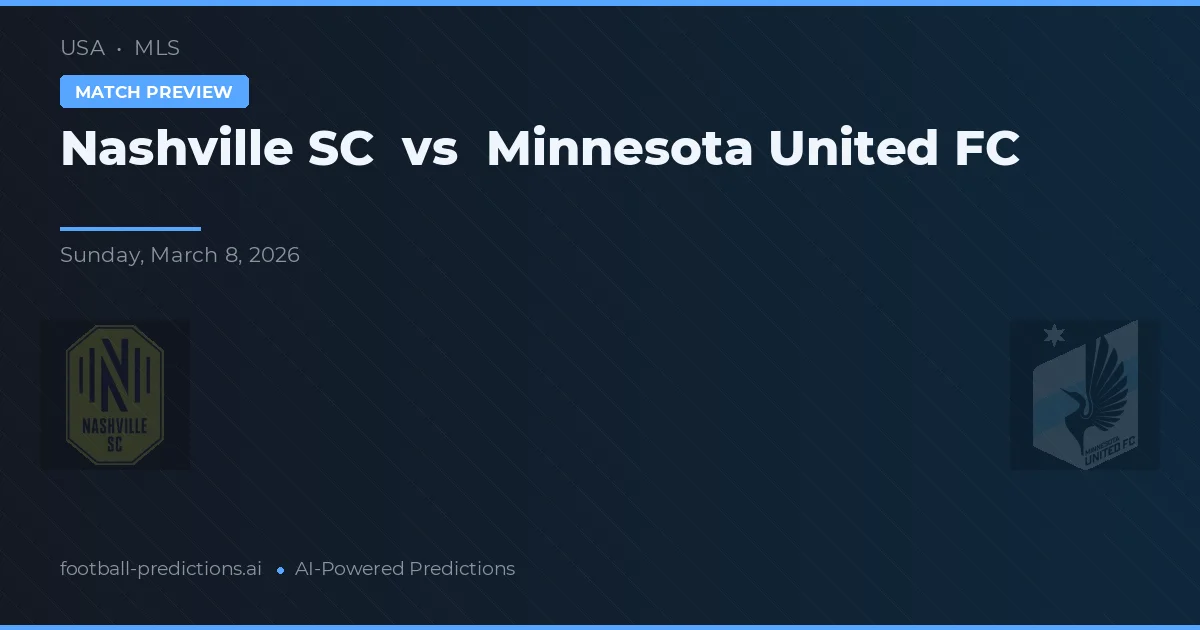 Nashville SC vs Minnesota United FC — voorspelling en vooruitblik wedstrijd