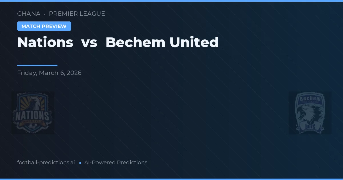 Naties vs Bechem United — voorspelling en vooruitblik wedstrijd