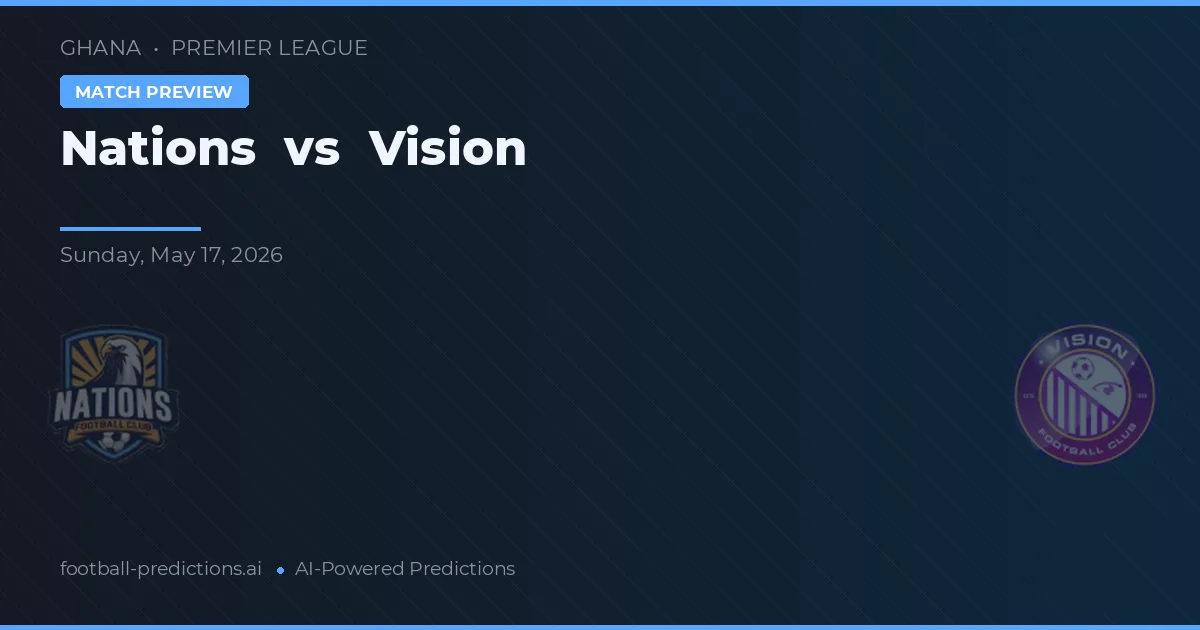 Naties vs Vision — voorspelling en vooruitblik wedstrijd