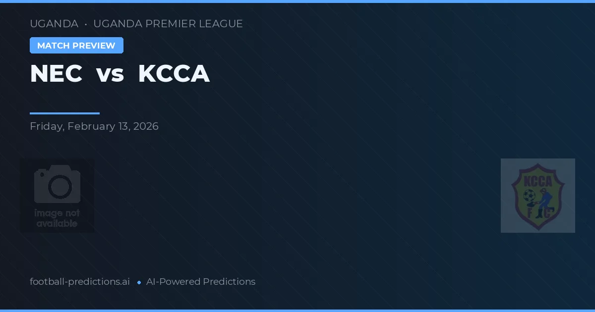 NEC vs KCCA — voorspelling en vooruitblik wedstrijd