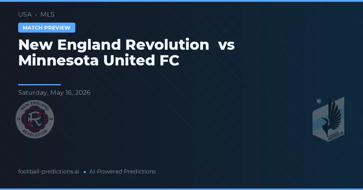 New England Revolution vs Minnesota United FC — voorspelling en vooruitblik wedstrijd