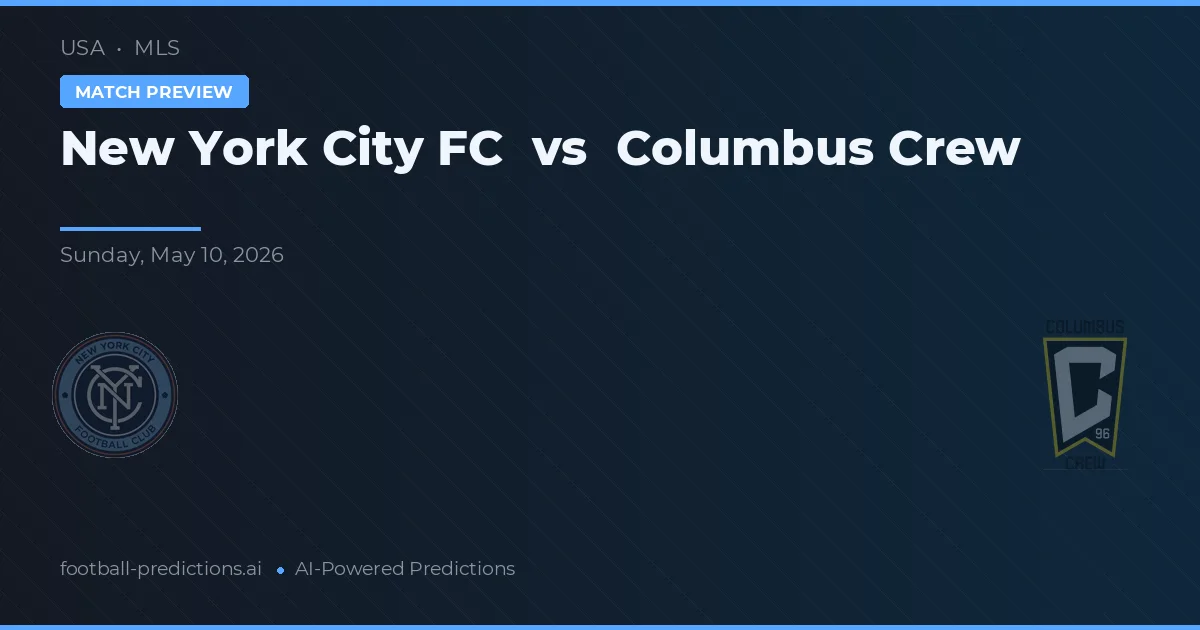 New York City FC vs Columbus Crew — voorspelling en vooruitblik wedstrijd