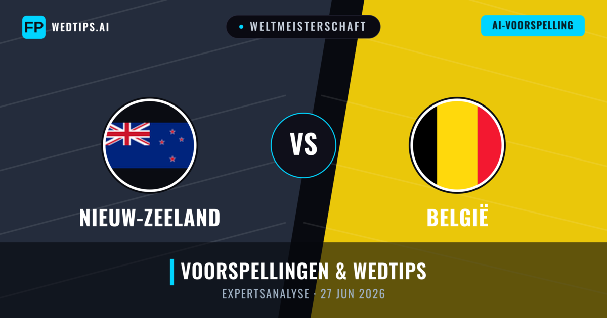 Nieuw-Zeeland vs België — voorspelling en vooruitblik wedstrijd