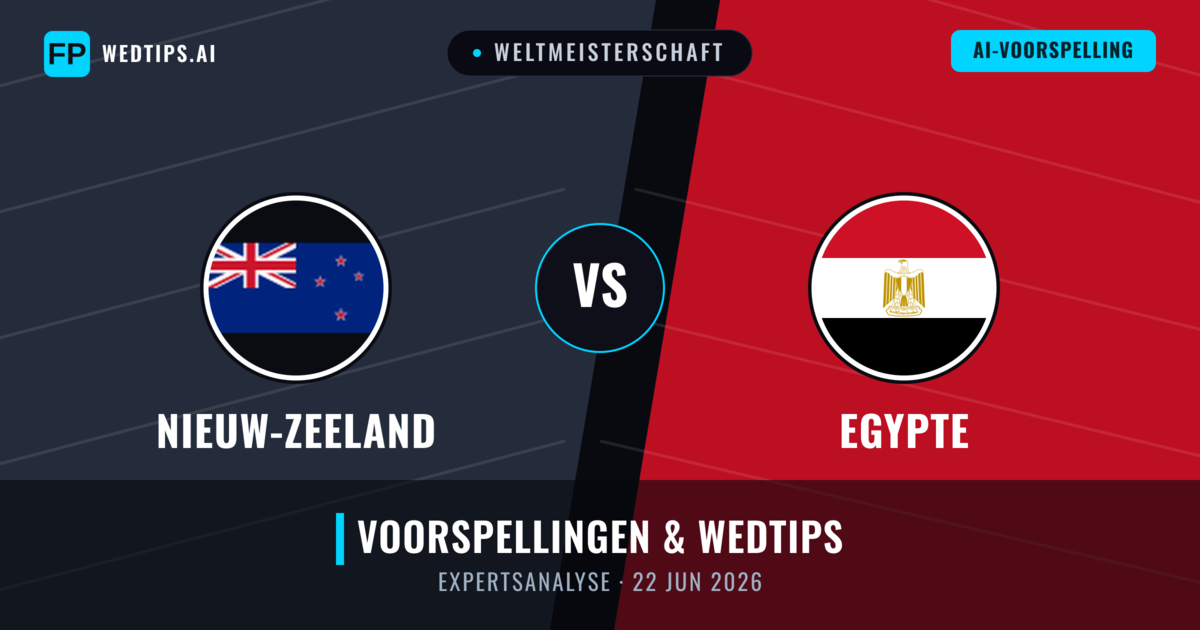 Nieuw-Zeeland vs Egypte — voorspelling en vooruitblik wedstrijd