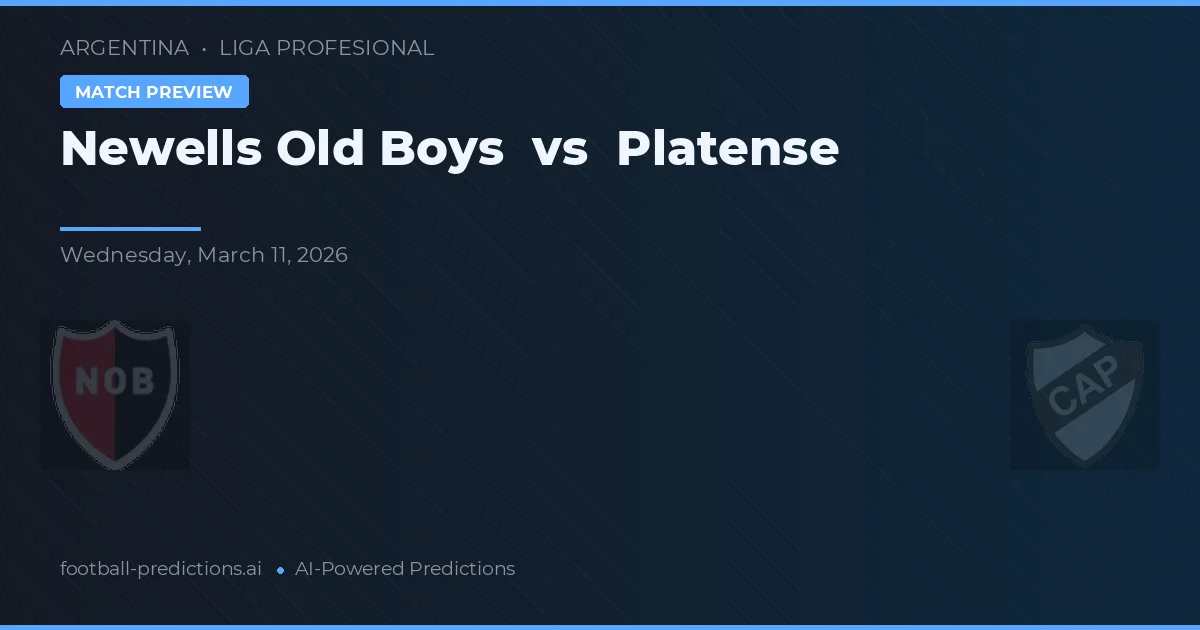 Newell's Old Boys vs Platense — voorspelling en vooruitblik wedstrijd
