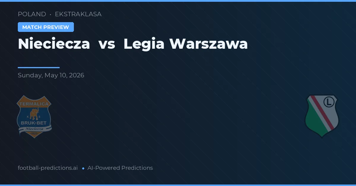 Nieciecza vs Legia Warschau — voorspelling en vooruitblik wedstrijd