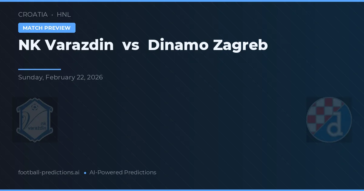 NK Varaždin vs Dinamo Zagreb — voorspelling en vooruitblik wedstrijd